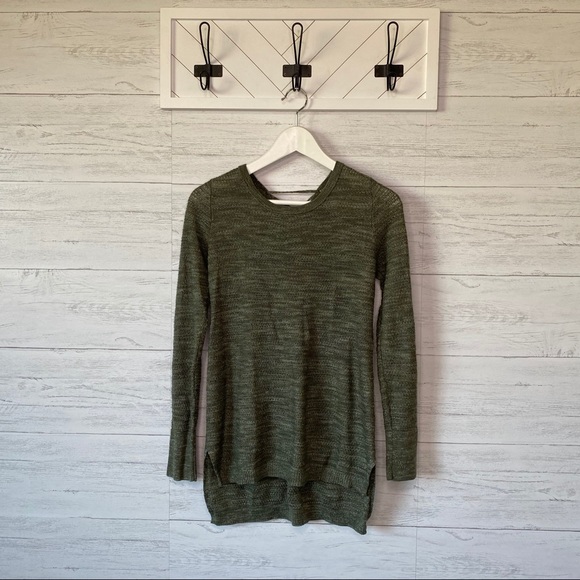 Knox Rose Pullover Sweater Green Small